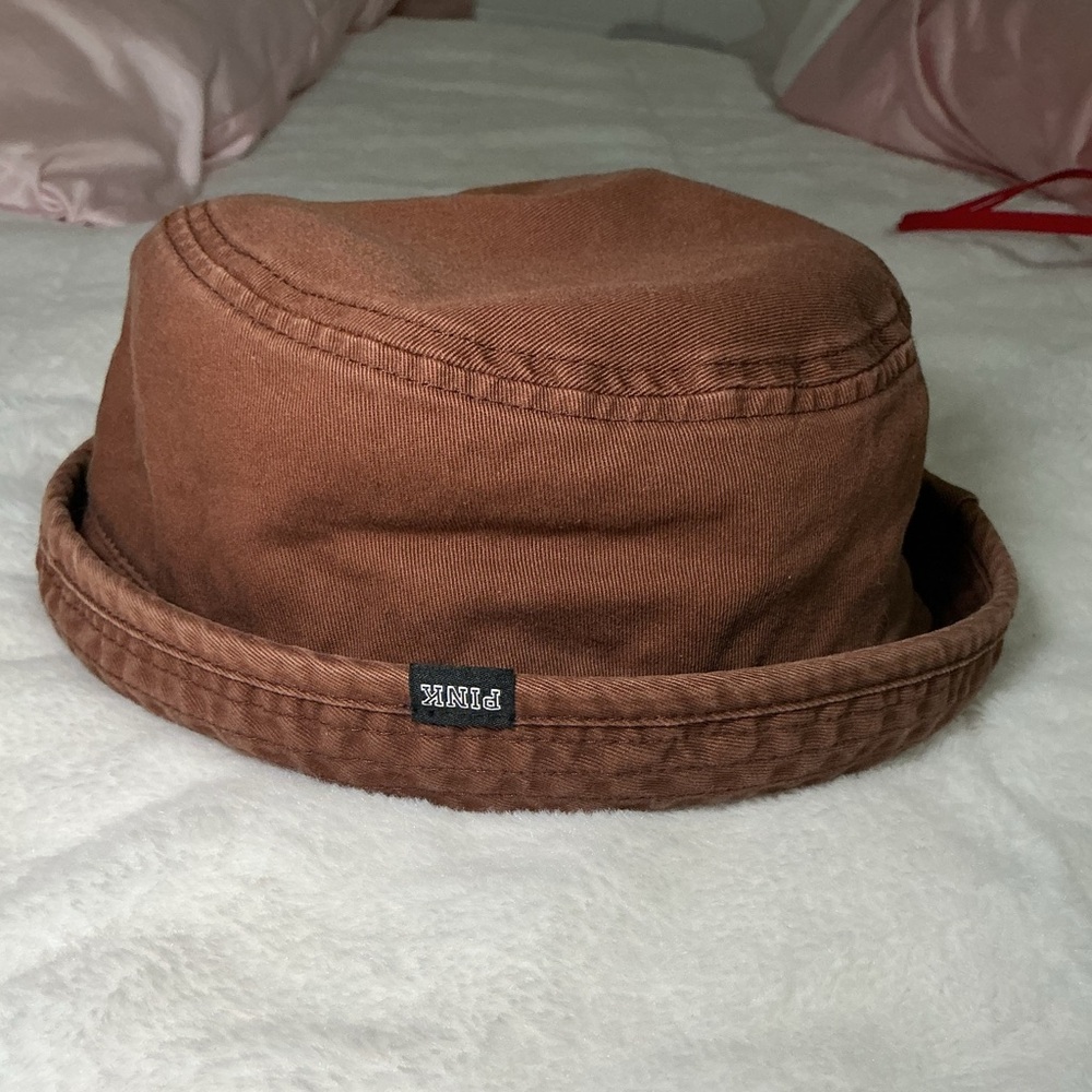 PINK Victoria's Secret Brown Cotton Bucket Hat - Men's Accessory